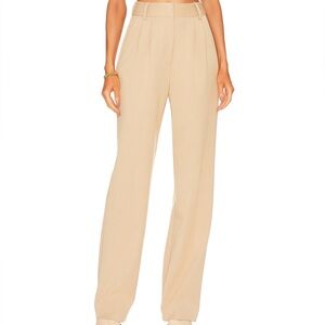 Favorite Daughter “The Favorite Pant” Revolve Elegant Beige High-Waisted Pants